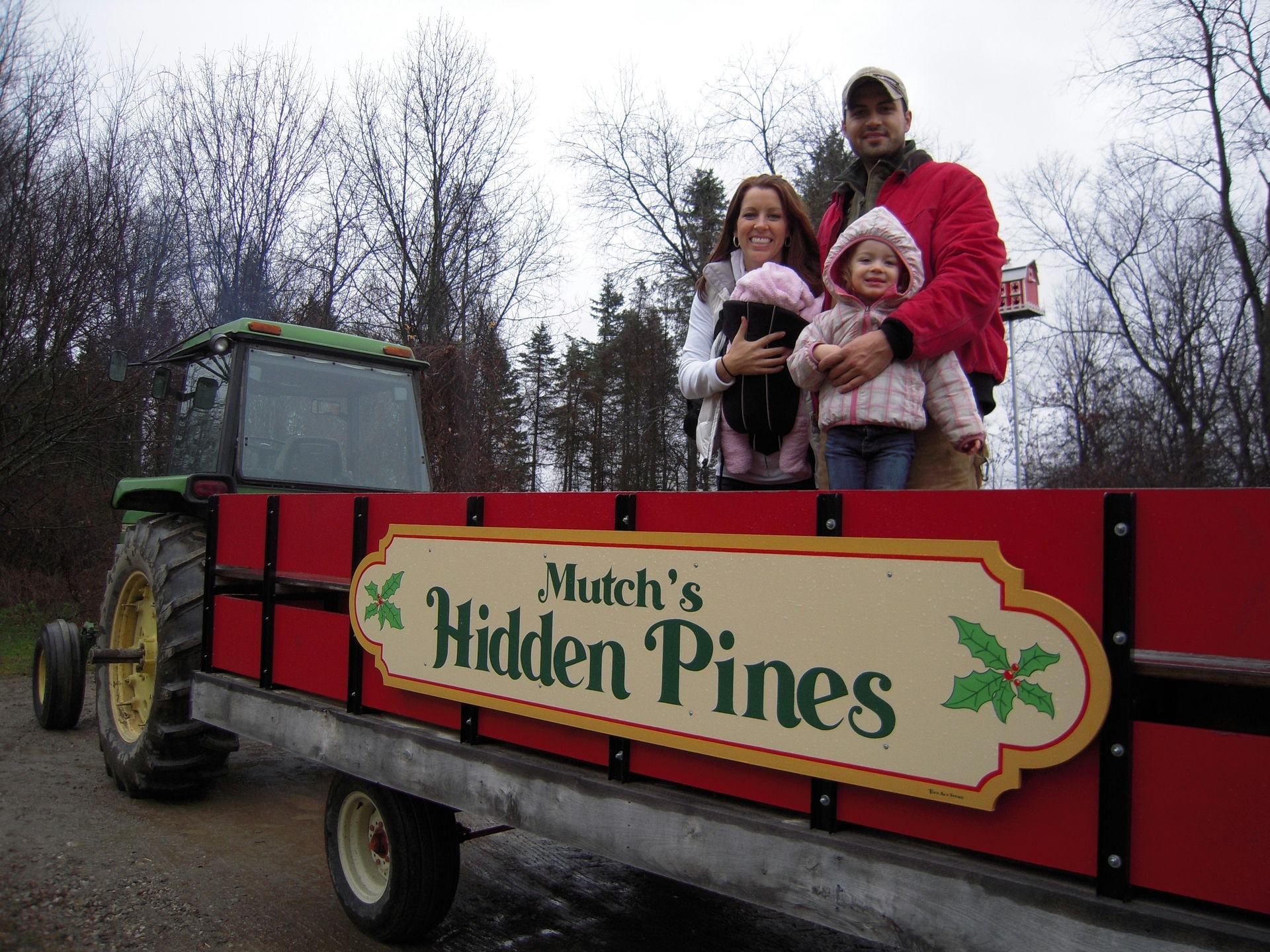 Andy Mutch with his wife Beth and daughters Natalie, 4 and Elise, 2.