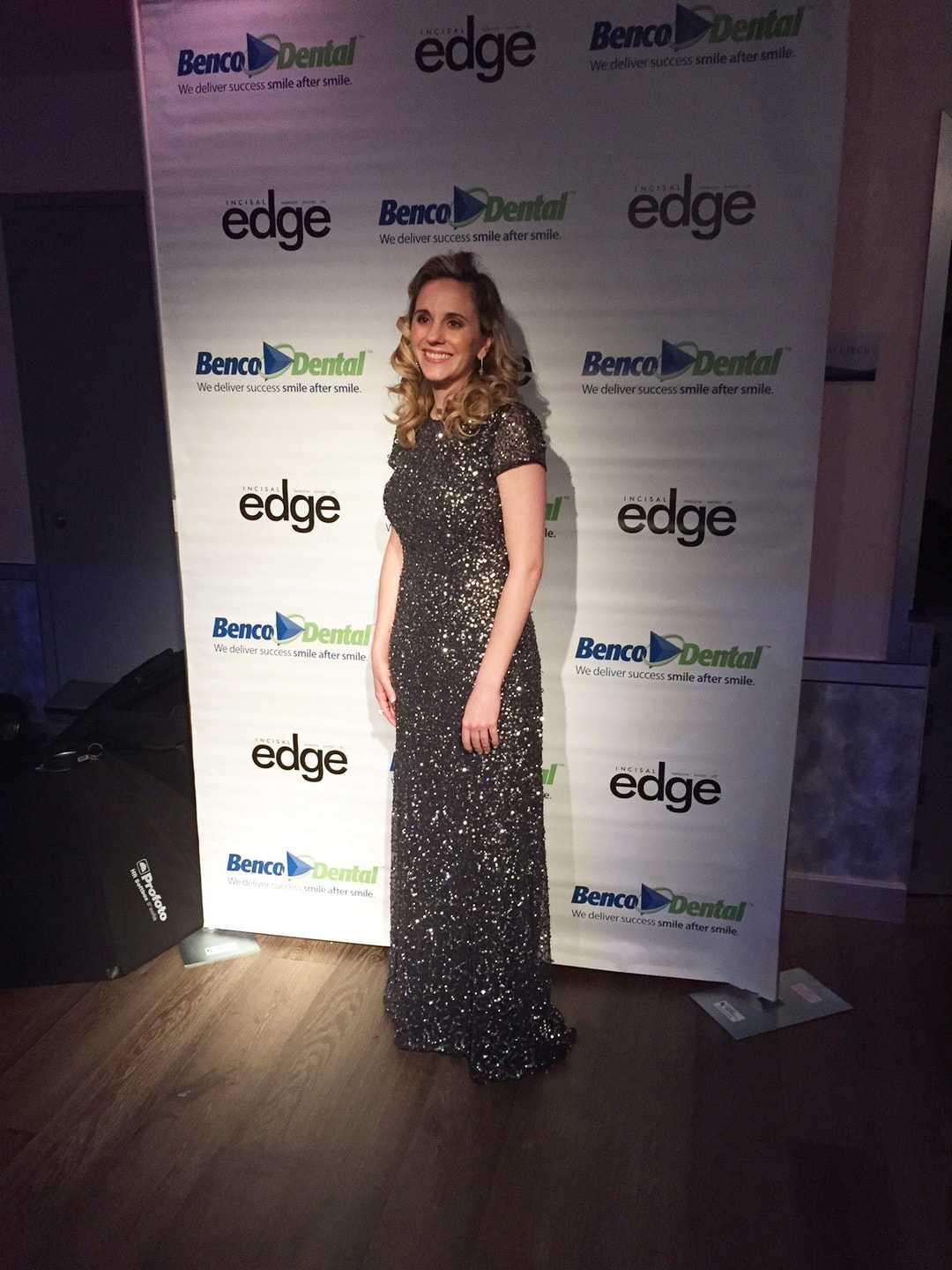 Incisal Edge 40 Under 40 honoree Dr. Stephanie Swords in NYC from Texas just long enough for her moment in the spotlight.