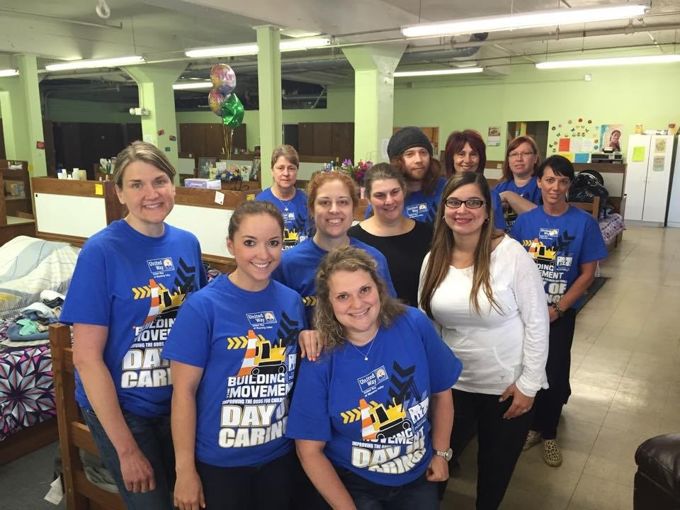  Benco Dental associates participated in the May 14 United Way Day of Caring. Representatives of business, industry, education and healthcare come together as volunteers to help nonprofit and charitable organizations throughout the Wyoming Valley area of Northeastern Pennsylvania. Benco Dental Associates are shown with Ruth’s Place with Director Kristen Topolski, at center, and Ruth’s Place volunteer coordinator Raquel Maldonado, at right. Ruth’s Place, a Volunteers of America program, provides safe, temporary and short-term emergency shelter for women experiencing homelessness in Luzerne and Lackawanna counties, while honoring the dignity of each guest.  