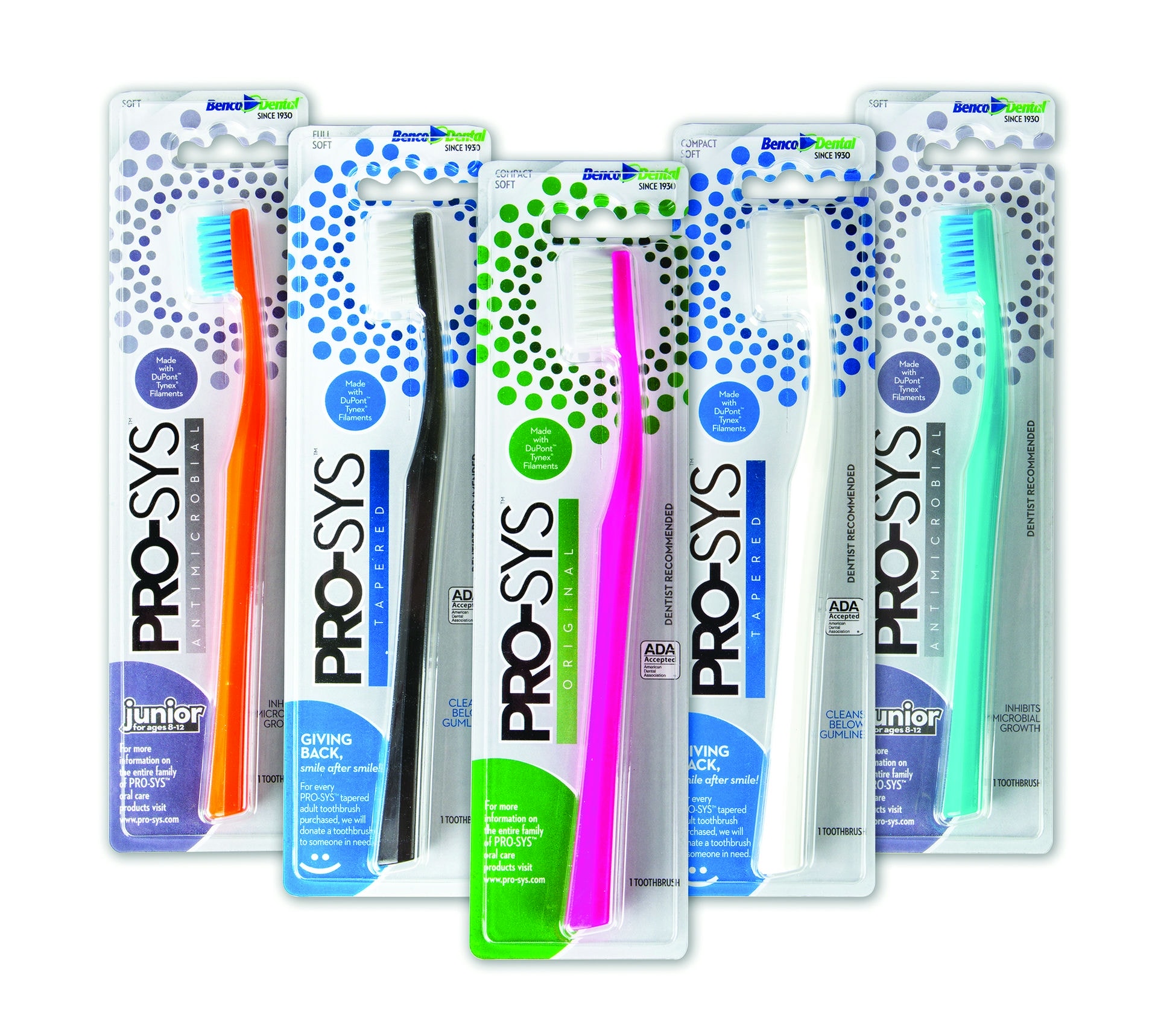 The unique PRO-SYS toothbrush, three years in the making, was shown to substantially reduce debris accumulation and bacterial contamination after prolonged use, in a recent study completed by The Dental Advisor (https://www.pro-sys.com/study/).