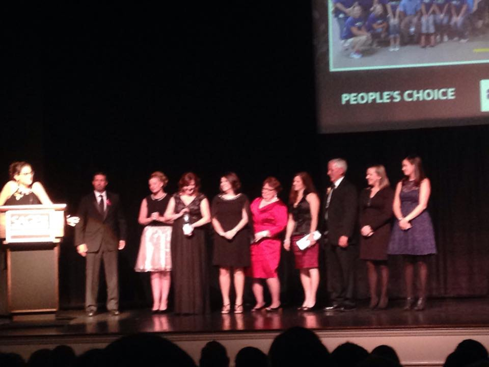 Members of the Benco Dental team onstage at the 2015 SAGE Awards to accept their honor.