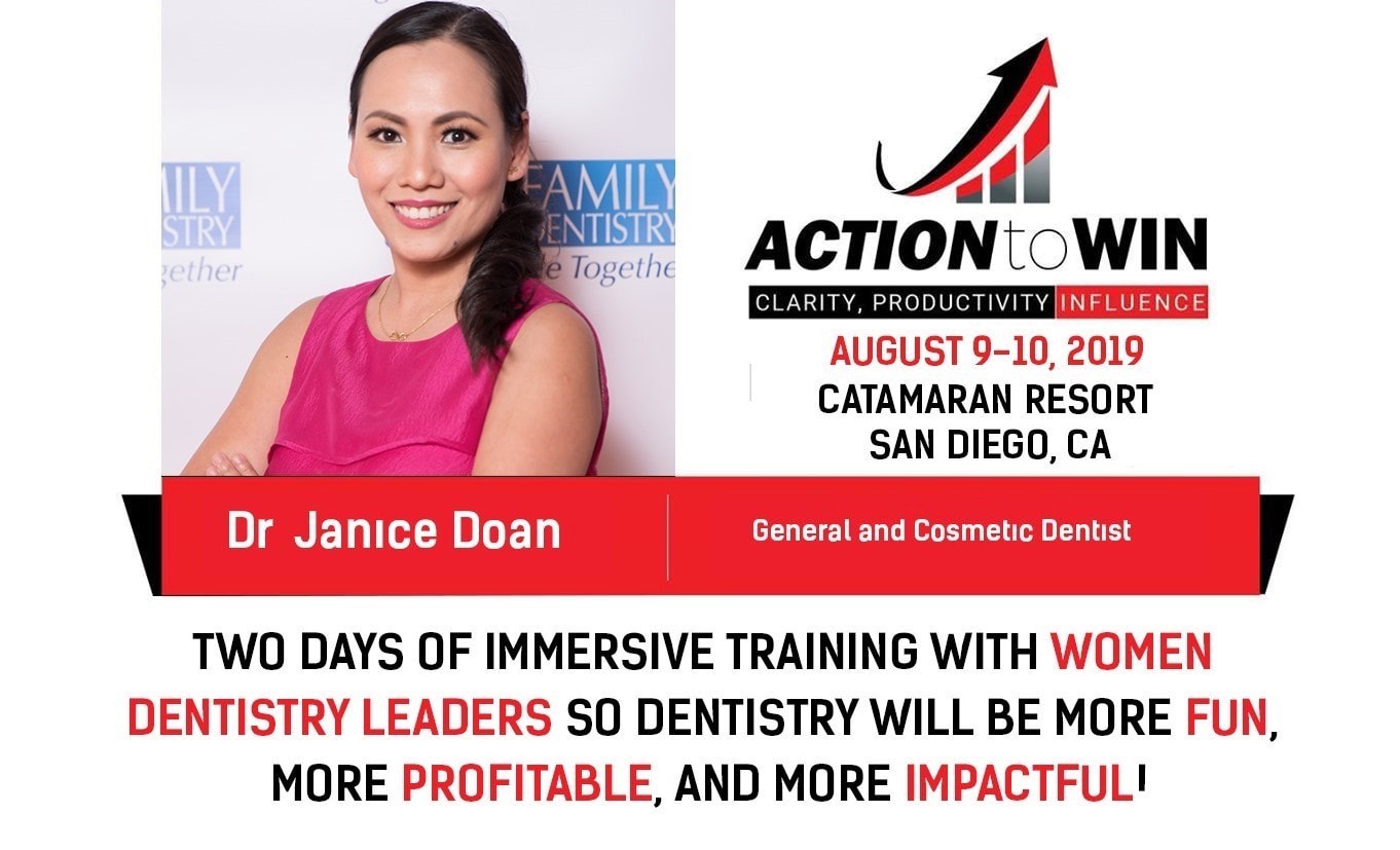 Dr. Janice Doan featured in the "Action to Win" flyer.