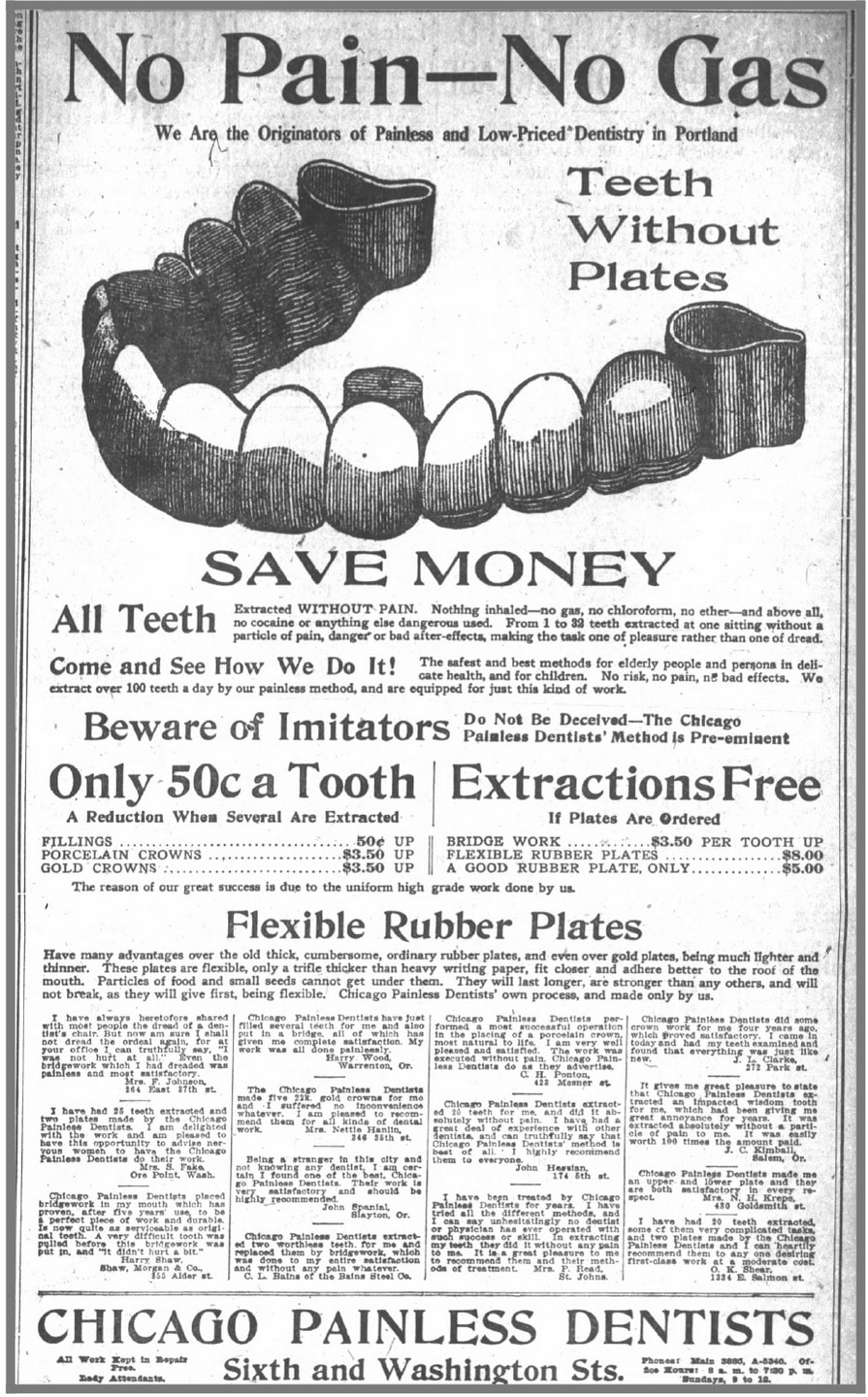 Painless_Dentists_OregonDailyJournal_Sept3_1908 - Newspapers.com