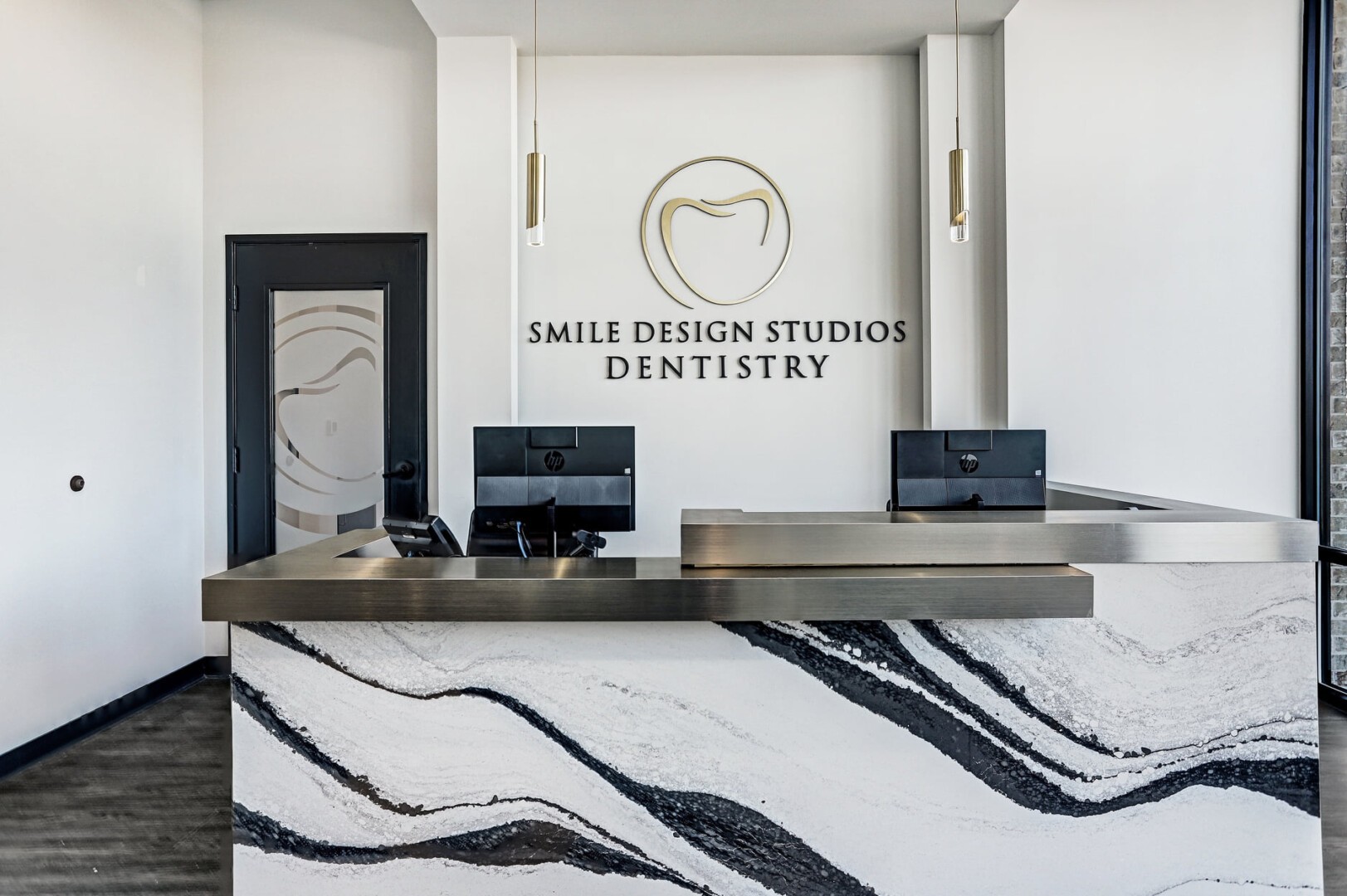 Smile Design Studios, a 2,750-square-foot masterwork of a dental office in Missouri City, Texas, just outside Houston.