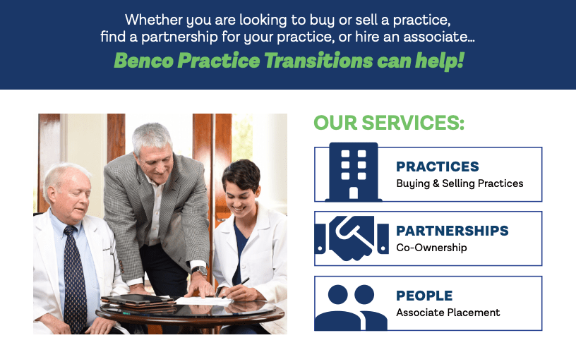 Benco Practice Transitions infographic.
