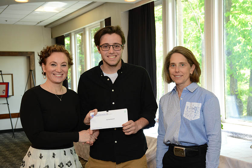 The Benco Family Foundation Scholarship is awarded annually to alumni of the Head Start program. Pictured, Meredith Wall and Rebecca Binder, representing the Benco Family Foundation and with scholarship recipient Ian Kochanowski.